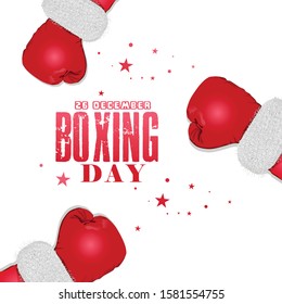Boxing Day, Sale Banner, Poster or Flyer Design with gift box