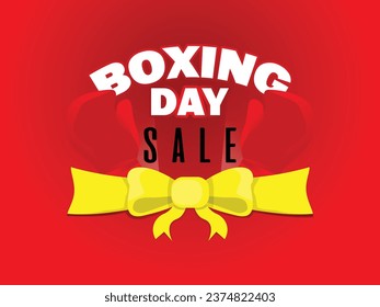 Boxing day sale banner, poster and template