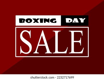 Boxing day sale banner template