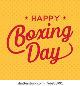 Boxing Day Sale Banner, Vector