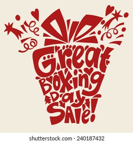 Boxing Day Sale Card In Vector.