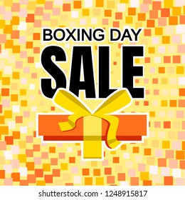 Boxing day sale concept background. Flat illustration of boxing day sale vector concept background for web design