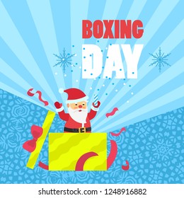 Boxing day sale concept background. Flat illustration of boxing day sale vector concept background for web design