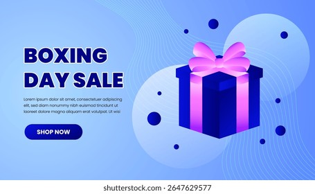 Boxing Day Sale creative advertising background design