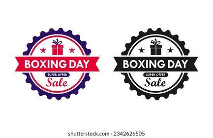 Boxing day sale design template illustration