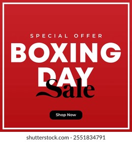 Boxing day sale modern creative banner 