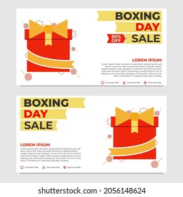 boxing day sale promotion banner template design