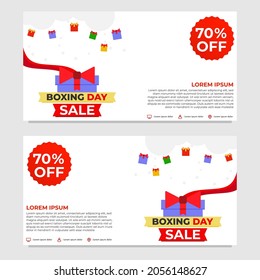 boxing day sale promotion banner template design
