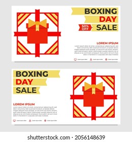 boxing day sale promotion banner template design