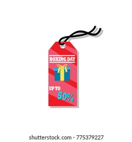 Boxing day sale tag vector
