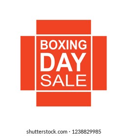 Boxing day sale transparent red banner - Shutterstock ID 1238829985