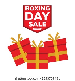 boxing day sale vector background