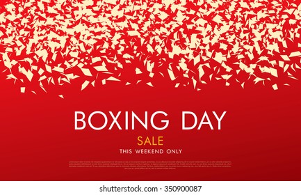 Boxing Day Sale. Vector Banner