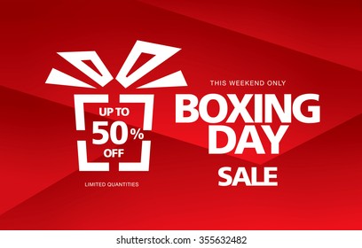 Boxing Day Sale. Vector Banner