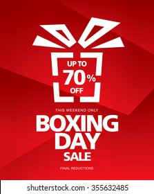 Boxing Day Sale. Vector Banner