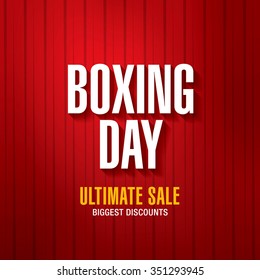 Boxing Day Sale. Vector Illustration