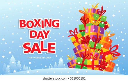 Boxing Day Sale. Vector Illustration