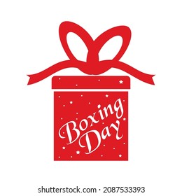Boxing day simple vector illustration