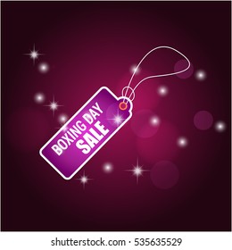 Boxing Day tag abstract glowing background