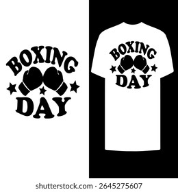 Boxing day typography t shirt design