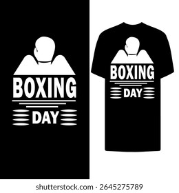 Boxing day typography t shirt design