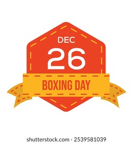 Boxing day vector badge template