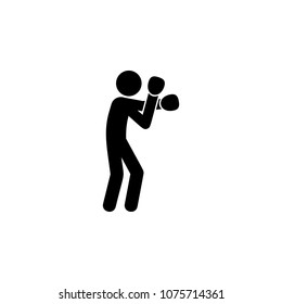 boxing defense icon. Element of fighting ana MMA illustration. Premium quality graphic design icon. Signs and symbols collection icon for websites, web design, mobile app on white background