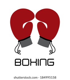 Boxing design over white background, vector illustration