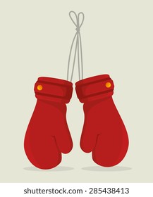 Boxing design over white background, vector illustration.