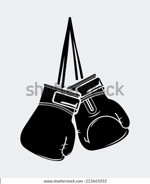 boxing\
design over white  background vector\
illustration