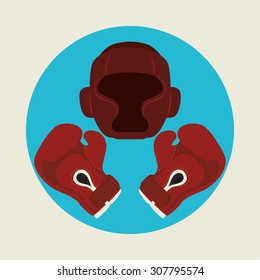 Boxing digital design, vector illustration 10 eps graphic