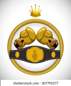 Boxing digital design, vector illustration 10 eps graphic
