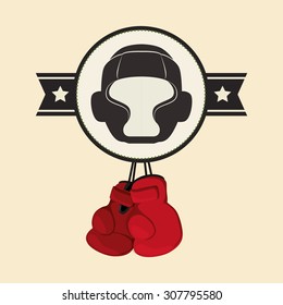 Boxing digital design, vector illustration 10 eps graphic