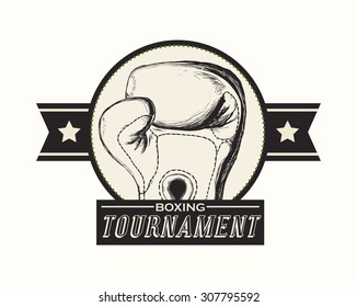 Boxing digital design, vector illustration 10 eps graphic