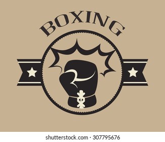 Boxing digital design, vector illustration 10 eps graphic