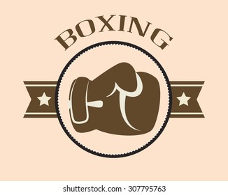 Boxing digital design, vector illustration 10 eps graphic