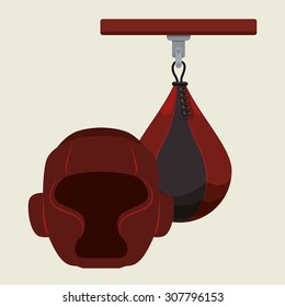 Boxing digital design, vector illustration 10 eps graphic