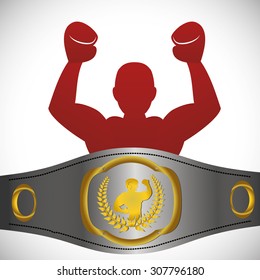 Boxing digital design, vector illustration 10 eps graphic