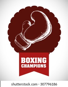Boxing digital design, vector illustration 10 eps graphic