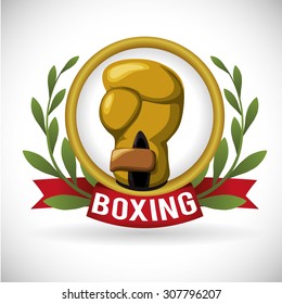 Boxing digital design, vector illustration 10 eps graphic