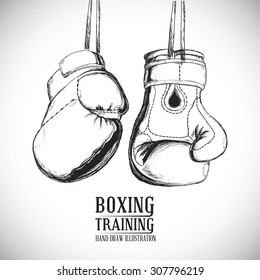 Boxing digital design, vector illustration 10 eps graphic