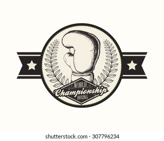 Boxing digital design, vector illustration 10 eps graphic