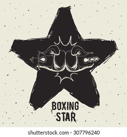Boxing digital design, vector illustration 10 eps graphic