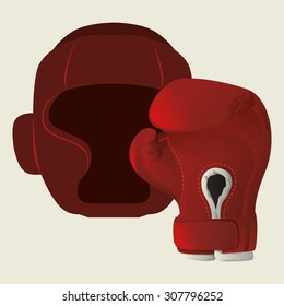 Boxing digital design, vector illustration 10 eps graphic