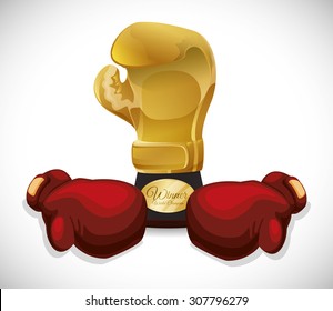 Boxing digital design, vector illustration 10 eps graphic