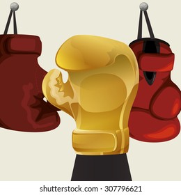 Boxing digital design, vector illustration 10 eps graphic
