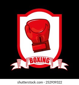 boxing emblem design, vector illustration eps10 graphic 