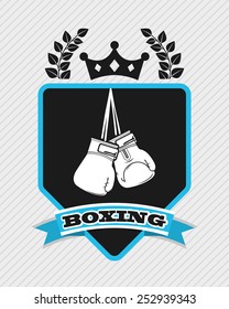 boxing emblem design, vector illustration eps10 graphic 