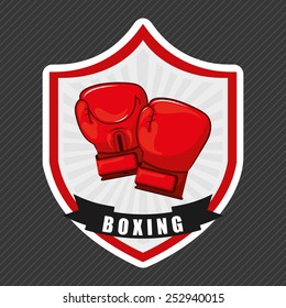 boxing emblem design, vector illustration eps10 graphic 
