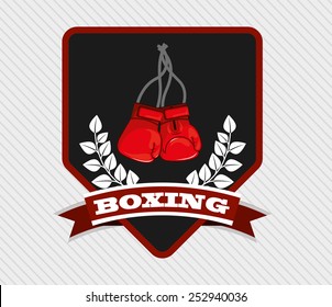 Boxing Emblem Design Vector Illustration Eps10 Stock Vector (Royalty ...